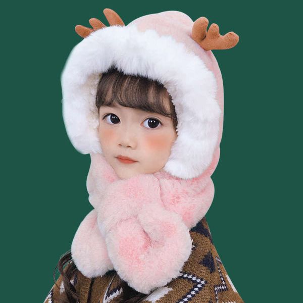 one hat scarf winter girl baby boy lovely christmas antler ear protection thickened plush warm parent childb2o3, Red;brown
one hat scarf winter girl baby boy lovely christmas antler ear protection thickened plush warm parent childb2o3, Red;brown
