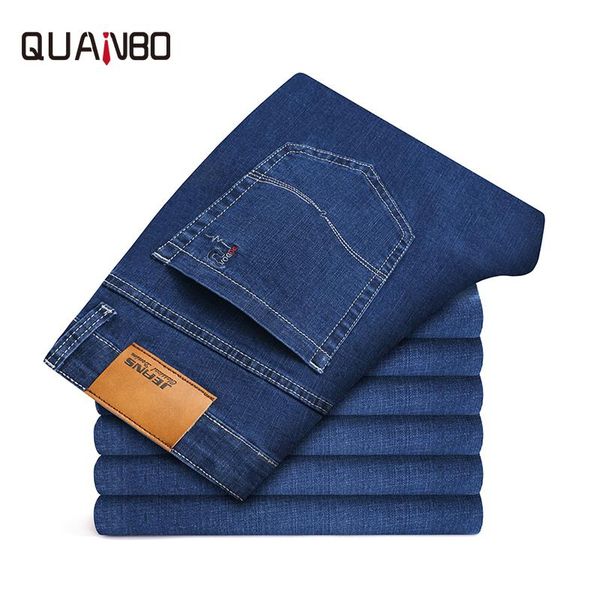 quanbo 2020 new men's fashion black jeans business casual stretch jeans classic denim trousers brand plus size blue pants 42
quanbo 2020 new men's fashion black jeans business casual stretch jeans classic denim trousers brand plus size blue pants 42