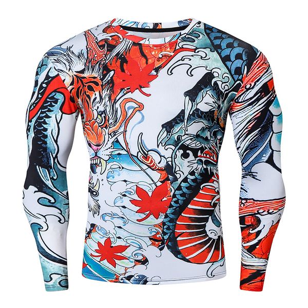 fashion chinese style fitness sports t-shirt 3d compression quick-dry vintage streetwear hip hop casual long sleeve cycling clothes, White;black
fashion chinese style fitness sports t-shirt 3d compression quick-dry vintage streetwear hip hop casual long sleeve cycling clothes, White;black