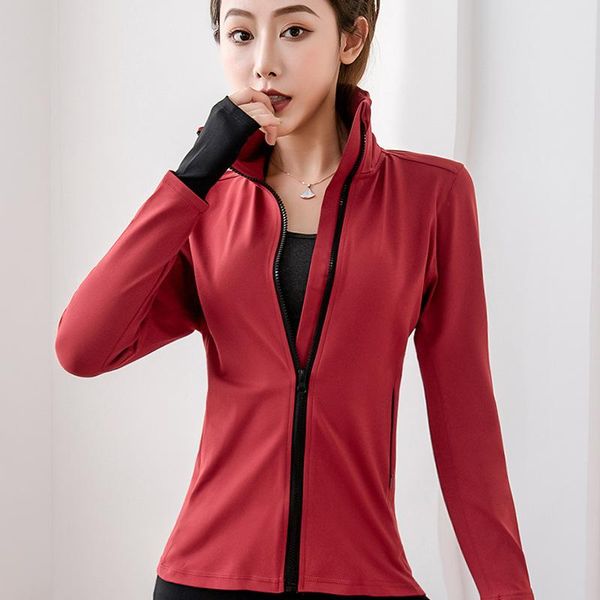 autumn stand collar long sleeve running jacket women tracksuit sportswear yoga sports jacket sweatshirt outdoor gym clothes, Black;red
autumn stand collar long sleeve running jacket women tracksuit sportswear yoga sports jacket sweatshirt outdoor gym clothes, Black;red
