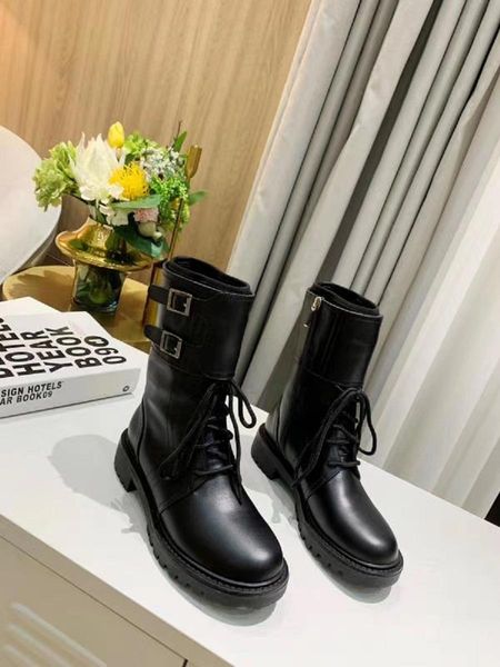 new ladies ankle boots leather fashion flat bottom round head lace-up casual martin boots, Black
new ladies ankle boots leather fashion flat bottom round head lace-up casual martin boots, Black