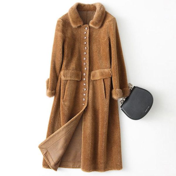 real fur coat autumn winter jacket women clothes 2020 korean vintage collar sheep shearling fur wool coat zt13681, Black
real fur coat autumn winter jacket women clothes 2020 korean vintage collar sheep shearling fur wool coat zt13681, Black