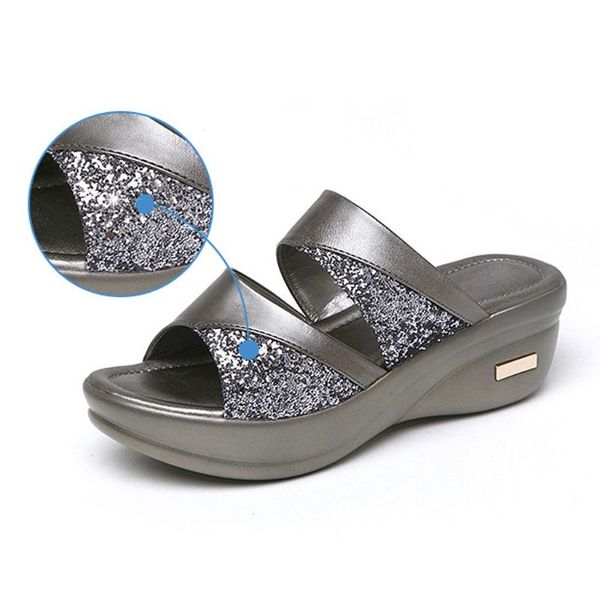 women's summer solid peep toe casual shoes woman sandals wedges platform shoes ladies sandals zapatos de mujer plataforma #g4, Black
women's summer solid peep toe casual shoes woman sandals wedges platform shoes ladies sandals zapatos de mujer plataforma #g4, Black