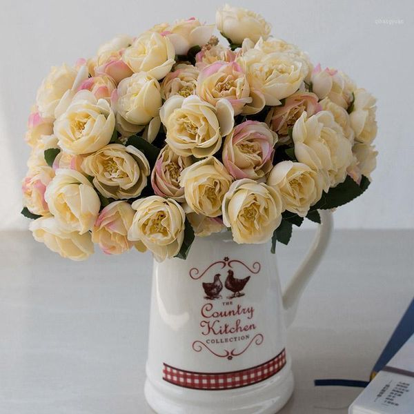 decorative flowers & wreaths 10head/bouquet artificial silk flower small bud simulation romantic rose wedding home decoration fake1 
decorative flowers & wreaths 10head/bouquet artificial silk flower small bud simulation romantic rose wedding home decoration fake1