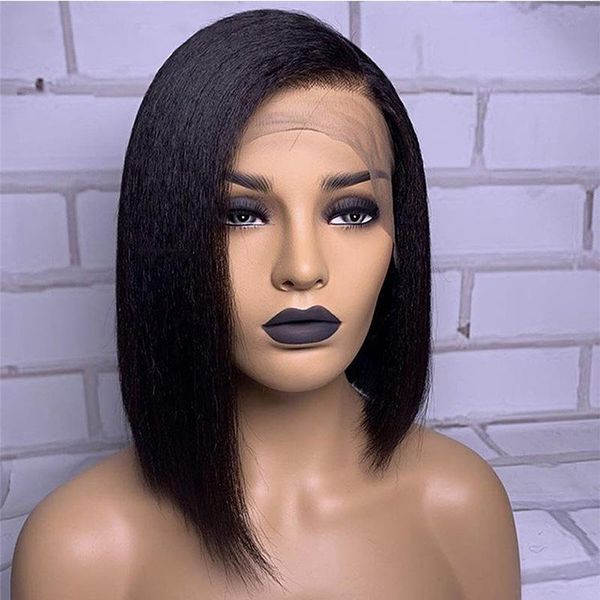 Real Hair Wig 9A Light Yaki Lace Front Wig for Black Women 13X4 Pre-Drawn Short Bob Brazilian Straight with Baby Hair HD Seamless, Natural color
Real Hair Wig 9A Light Yaki Lace Front Wig for Black Women 13X4 Pre-Drawn Short Bob Brazilian Straight with Baby Hair HD Seamless, Natural color