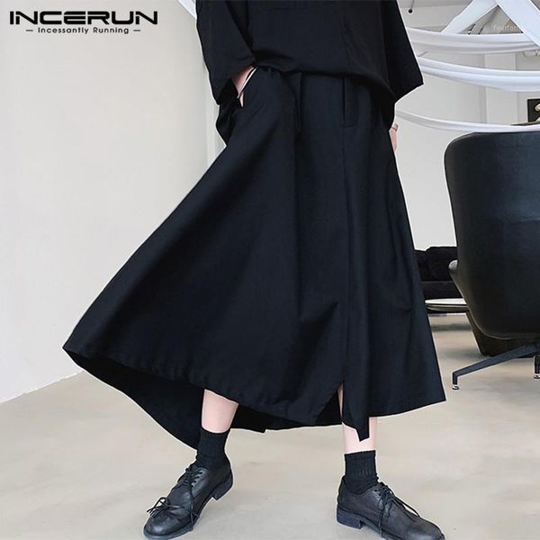 men's pants incerun casual solid color joggers drop crotch trousers buttons baggy men chic skirts pantalones wide leg plus size1, Black
men's pants incerun casual solid color joggers drop crotch trousers buttons baggy men chic skirts pantalones wide leg plus size1, Black