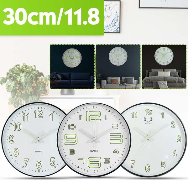 meigar creative 12inch wall clock round silent luminous design wall clock quartz for living room bedroom modern home decor
meigar creative 12inch wall clock round silent luminous design wall clock quartz for living room bedroom modern home decor