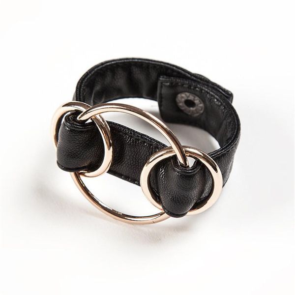 charm bracelets punk fashion women's/girl's black leather cool & bangles gift jewelry for female, Golden;silver
charm bracelets punk fashion women's/girl's black leather cool & bangles gift jewelry for female, Golden;silver