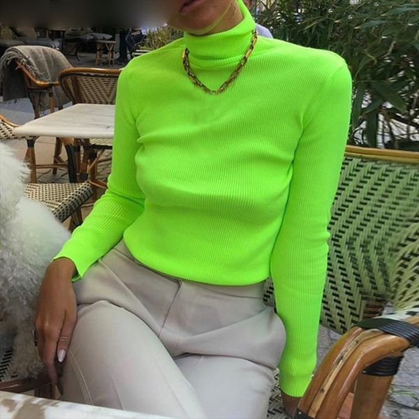 turtleneck long sleeve autumn t shirt women fluorescent green pullovers winter slim streetwear casual tshirt, White
turtleneck long sleeve autumn t shirt women fluorescent green pullovers winter slim streetwear casual tshirt, White