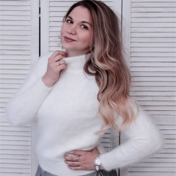 new arrivals basic turtleneck 100% mink cashmere sweater customize cashmere pullovers fluffy jn537 201130, White;black
new arrivals basic turtleneck 100% mink cashmere sweater customize cashmere pullovers fluffy jn537 201130, White;black