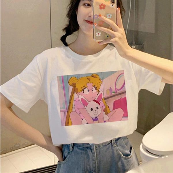 sailor moon harajuku ullzang футболка женщина корейский стиль тенниска 90s graphic cute эстетической tshirt смешные kawaii топ тройники женс, White
sailor moon harajuku ullzang футболка женщина корейский стиль тенниска 90s graphic cute эстетической tshirt смешные kawaii топ тройники женс, White