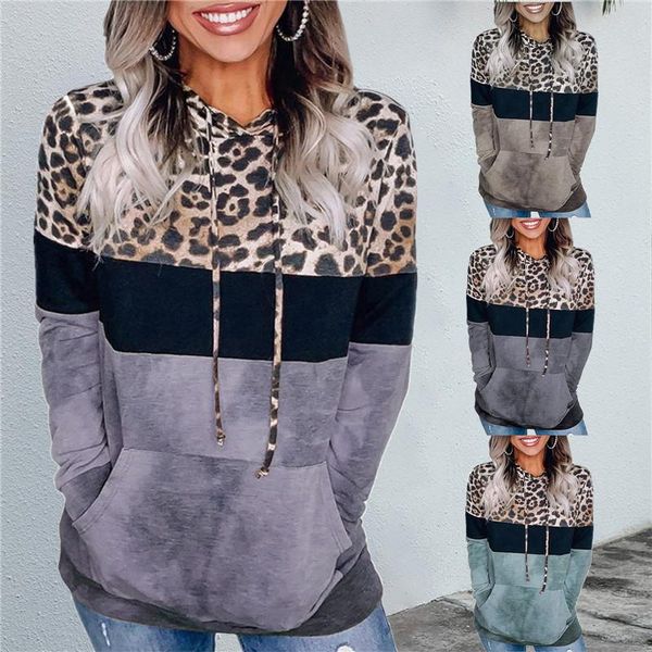 women's hoodies & sweatshirts autumn winter women hooded print leopard casual zipper splice drawstring pullover hoodie fashion top, Black
women's hoodies & sweatshirts autumn winter women hooded print leopard casual zipper splice drawstring pullover hoodie fashion top, Black
