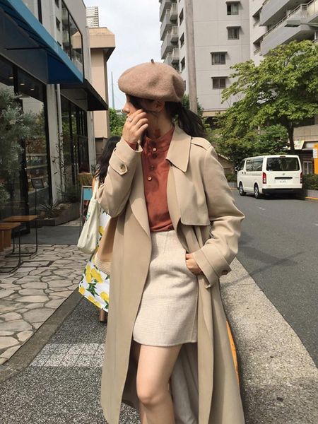 windbreakers woolen coat women's korean version 2021 hepburn long jacket knee length loose temperament windbreaker jacket women1, Tan;black
windbreakers woolen coat women's korean version 2021 hepburn long jacket knee length loose temperament windbreaker jacket women1, Tan;black