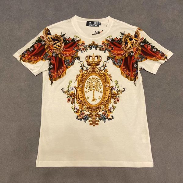 men couple t-shirt women printed crown pattern 100% cotton summer tshirt short sleeve fashion camisetas 5egv, White;black
men couple t-shirt women printed crown pattern 100% cotton summer tshirt short sleeve fashion camisetas 5egv, White;black