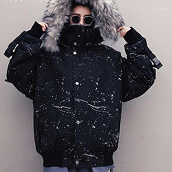 detachable winter jacket women casual coat thick outwear fur collar loose parka hip hoodies warm hand painted streetwear1, Black
detachable winter jacket women casual coat thick outwear fur collar loose parka hip hoodies warm hand painted streetwear1, Black