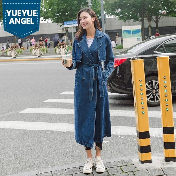 women's trench coats sashes windbreaker women autumn streetwear double breasted loose denim coat style casual long cowgirl outwear fema, Tan;black
women's trench coats sashes windbreaker women autumn streetwear double breasted loose denim coat style casual long cowgirl outwear fema, Tan;black