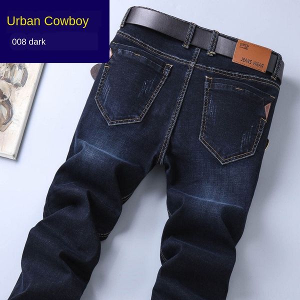 2020 autumn and winter thick denim trousers business casual jeans and jeans elastic men's straight loose fashion men's korean styl, Blue
2020 autumn and winter thick denim trousers business casual jeans and jeans elastic men's straight loose fashion men's korean styl, Blue