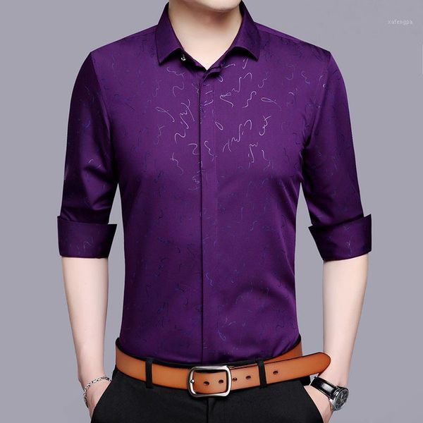 men shirt long sleeve autumn camisa slim fit shirt fashion printed male styles business casual regular men's shirts -5xl1, White;black
men shirt long sleeve autumn camisa slim fit shirt fashion printed male styles business casual regular men's shirts -5xl1, White;black