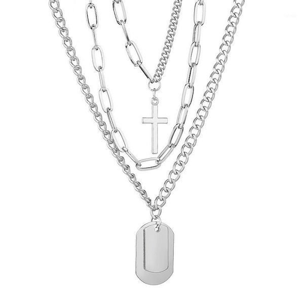 personality multilayers punk chains cross necklace couple fashion street hip hop geometric metal pendant necklaces for men women1, Silver
personality multilayers punk chains cross necklace couple fashion street hip hop geometric metal pendant necklaces for men women1, Silver