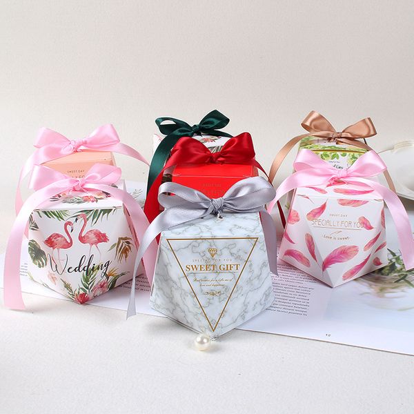 favor holders diamond paper candy boxes creative wedding favors for guest wedding party gift with ribbon
favor holders diamond paper candy boxes creative wedding favors for guest wedding party gift with ribbon