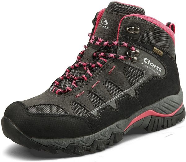 clorts women's hiker waterproof lightweight hiking camping boot outdoor high-traction grip backpacking shoe, Black
clorts women's hiker waterproof lightweight hiking camping boot outdoor high-traction grip backpacking shoe, Black