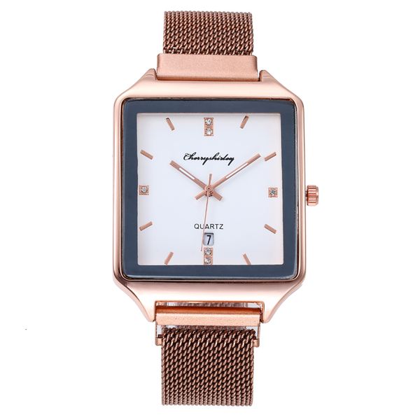 2020 new fashion female small square watch women magnet buckle mesh belt quartz watch ladies dress watch casual rose gold clock, Slivery;brown
2020 new fashion female small square watch women magnet buckle mesh belt quartz watch ladies dress watch casual rose gold clock, Slivery;brown
