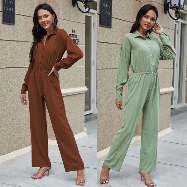 fashion casual women jumpsuit autumn solid long sleeve turndown collar romper bodysuit streetwear outfit clothes party playsuit1, Black;white
fashion casual women jumpsuit autumn solid long sleeve turndown collar romper bodysuit streetwear outfit clothes party playsuit1, Black;white