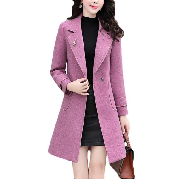 plus size woolen coat female korean casual long woolen coats autumn winter new womens thick overcoat 3xl tide f1012, Black
plus size woolen coat female korean casual long woolen coats autumn winter new womens thick overcoat 3xl tide f1012, Black