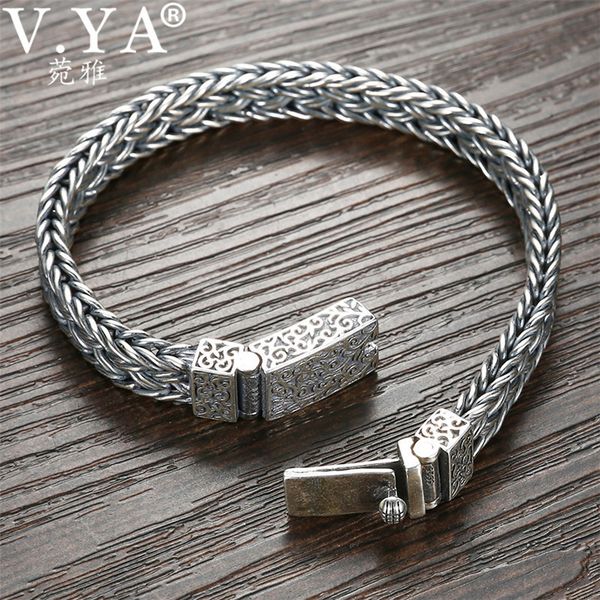 v.ya handmade heavy silver bracelet 925 sterling silver bangles bracelets men's biker jewelry bileklik 17cm - 22cm 200928, Black
v.ya handmade heavy silver bracelet 925 sterling silver bangles bracelets men's biker jewelry bileklik 17cm - 22cm 200928, Black