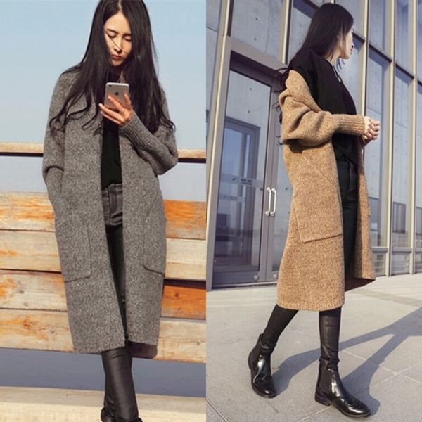 bjwvo fall knitwearfashion new knitwear coat 2019 women's knitwear sweater autumn new coat long sweater cardigan mid unhcs, White;black
bjwvo fall knitwearfashion new knitwear coat 2019 women's knitwear sweater autumn new coat long sweater cardigan mid unhcs, White;black