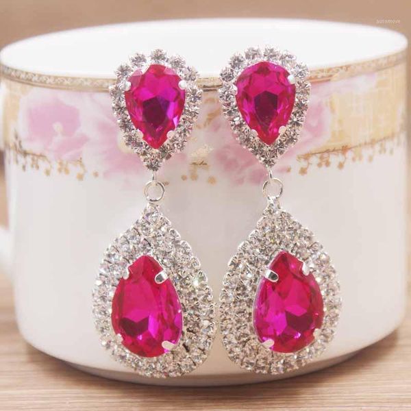 fushia rhinestone dangle earring lady gold green/clear/yellow/red/royal blue colorful stone luxury crystal earring1, Silver
fushia rhinestone dangle earring lady gold green/clear/yellow/red/royal blue colorful stone luxury crystal earring1, Silver