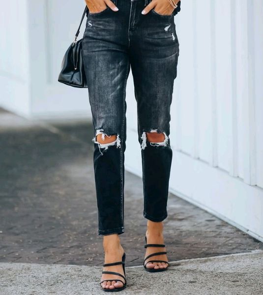 2019 ripped hole long jeans women basic classic high waist skinny pencil blue denim pants spliced elastic stretch washed jeans
2019 ripped hole long jeans women basic classic high waist skinny pencil blue denim pants spliced elastic stretch washed jeans