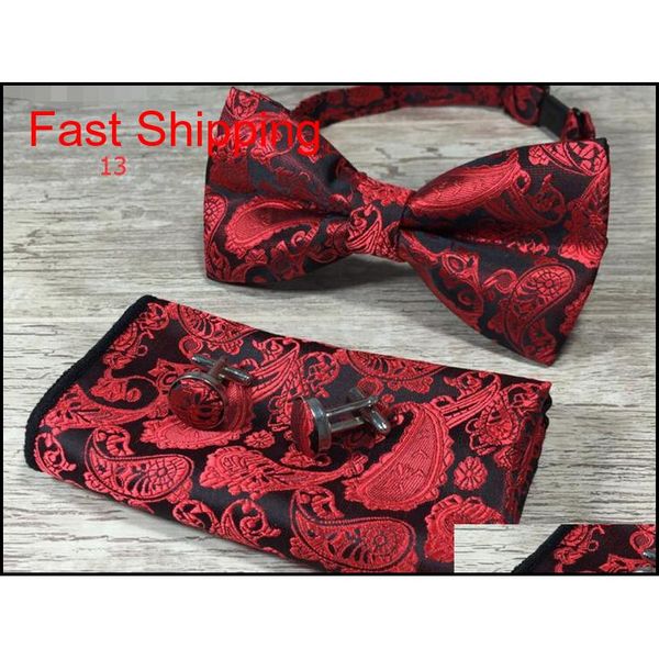 paisley bow tie set bow tie and hanky & cufflinks set silk jacquard woven men butterfly bowtie pocket square handkerchie qylmmm bde_home, Black;gray
paisley bow tie set bow tie and hanky & cufflinks set silk jacquard woven men butterfly bowtie pocket square handkerchie qylmmm bde_home, Black;gray