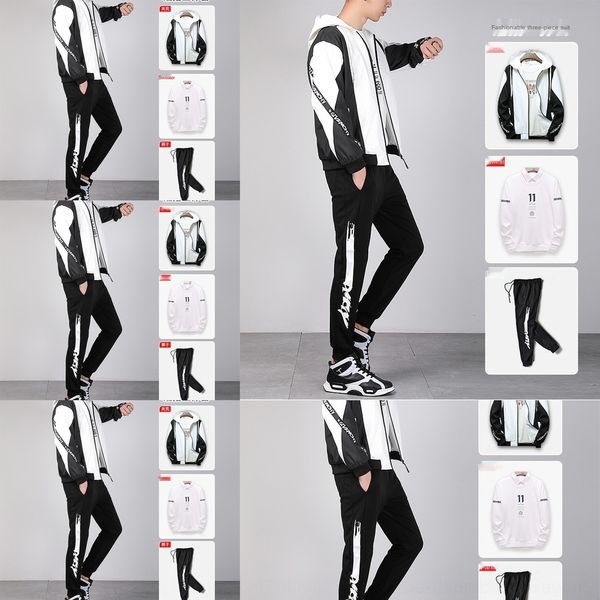 rw1bz men's vest hooded three piece coat 2020 autumn new korean long vest coat sleeve sports men student suit for casual 5r0r6, Black
rw1bz men's vest hooded three piece coat 2020 autumn new korean long vest coat sleeve sports men student suit for casual 5r0r6, Black