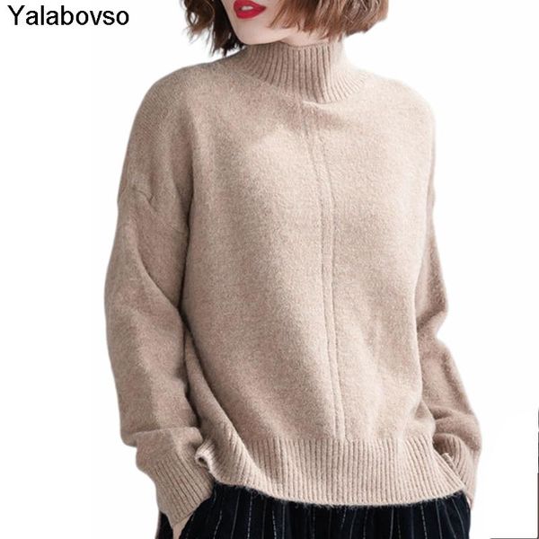 новый корейский большие женская одежда осень и зима 2020 сыпучие split high neck sweater повседневный серый camel топы и тис женский, Black;white
новый корейский большие женская одежда осень и зима 2020 сыпучие split high neck sweater повседневный серый camel топы и тис женский, Black;white