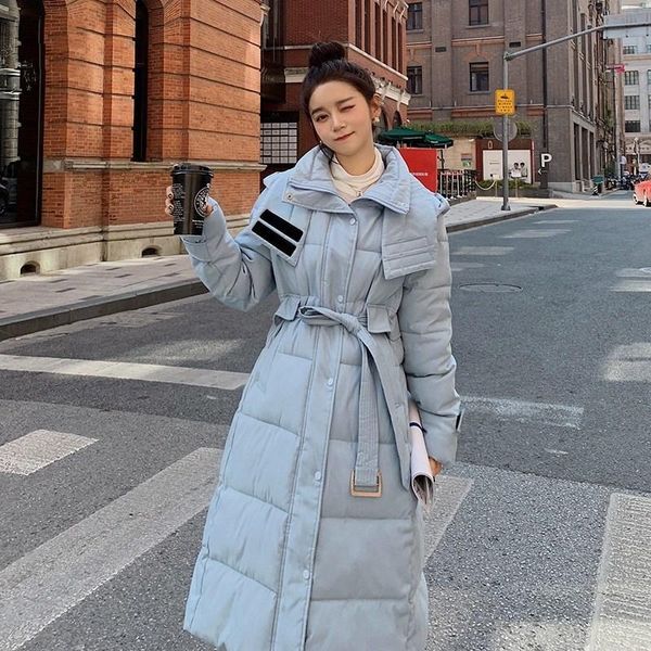 women hooded cotton padded jacket new winter warm thick long coat female slim with belt korean parkas mujer ladies outwear, Black
women hooded cotton padded jacket new winter warm thick long coat female slim with belt korean parkas mujer ladies outwear, Black