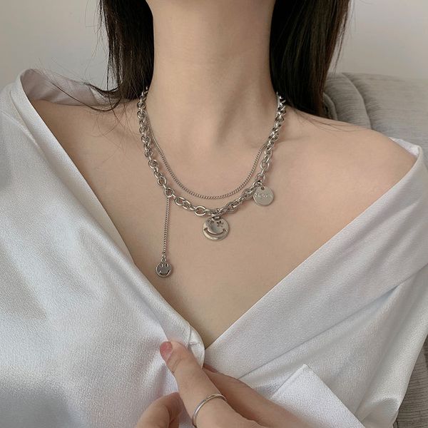 layered necklace silver plated women necklaces hip hop stainless steel double-deck chains necklaces jewelry fashion necklace
layered necklace silver plated women necklaces hip hop stainless steel double-deck chains necklaces jewelry fashion necklace