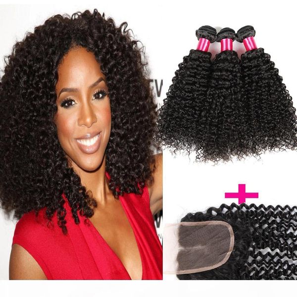 7a brazilian virgin hair with closure 4pcs lot brazilian kinky curly virgin hair 3 bundles with 1 closure brazilian human hair with closure, Black
7a brazilian virgin hair with closure 4pcs lot brazilian kinky curly virgin hair 3 bundles with 1 closure brazilian human hair with closure, Black
