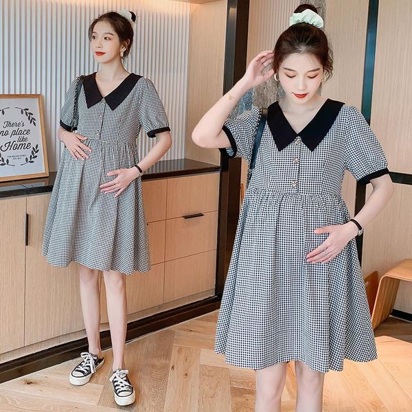 maternity dresses 2021 spring summer plaid nursing dress clothes loose pregnant women short sleeve vestidos breastfeeding, White
maternity dresses 2021 spring summer plaid nursing dress clothes loose pregnant women short sleeve vestidos breastfeeding, White