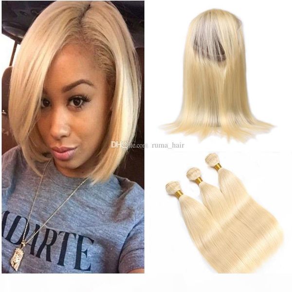 mongolian virgin human hair weave blonde 360 lace frontal closure with bundles pre plucked blonde virgin hair with 360 full frontals, Black;brown 
mongolian virgin human hair weave blonde 360 lace frontal closure with bundles pre plucked blonde virgin hair with 360 full frontals, Black;brown