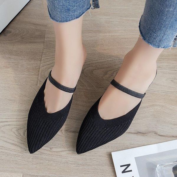 slippers knit mules shoes women stretch fabric low heel summer elastic band pointed toe sandals plus size 35-431, Black
slippers knit mules shoes women stretch fabric low heel summer elastic band pointed toe sandals plus size 35-431, Black