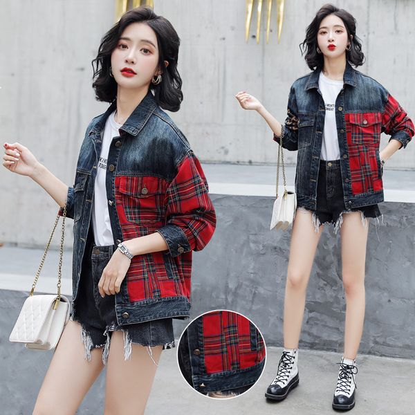 2021 New Women's Jean Red Plaid Autumn New Fashion Loose Lapel Seams Unique Womanly Jacket Nz15 1rc4, Black
2021 New Women's Jean Red Plaid Autumn New Fashion Loose Lapel Seams Unique Womanly Jacket Nz15 1rc4, Black