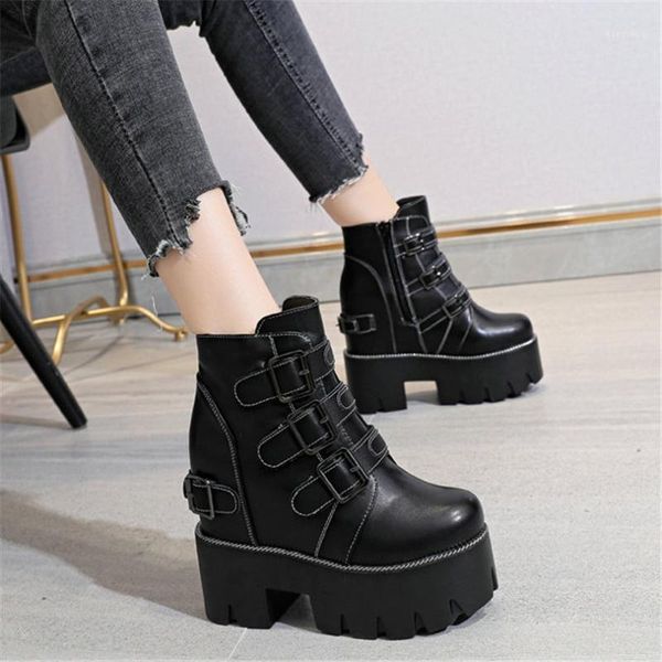 boots fashion sneakers women genuine leather chunky high heels motorcycle female round toe platform pumps shoes punk creepers1, Black
boots fashion sneakers women genuine leather chunky high heels motorcycle female round toe platform pumps shoes punk creepers1, Black