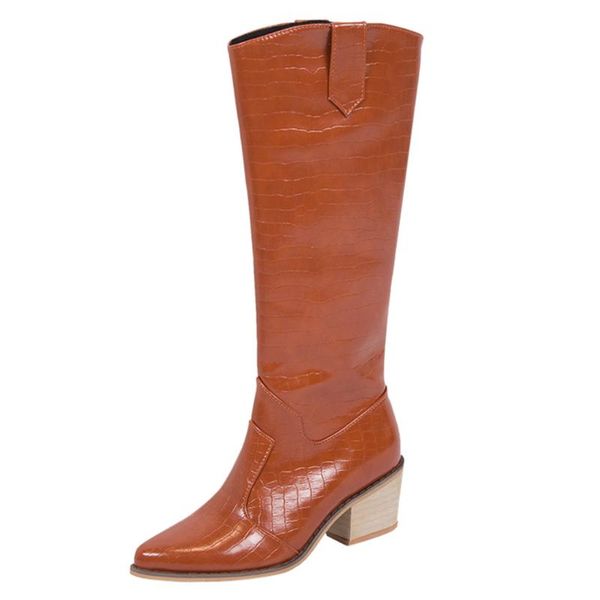 fashion white square heel woman leather shoes autumn winter lacing knee high boots women winter large size 826, Black
fashion white square heel woman leather shoes autumn winter lacing knee high boots women winter large size 826, Black