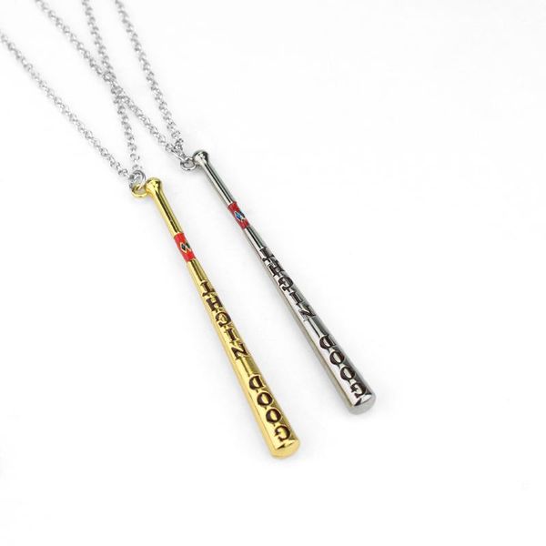 popular movie suicide squad necklace joker quinn baseball bat pendant accessories fashion gift for women men choker necklace, Silver
popular movie suicide squad necklace joker quinn baseball bat pendant accessories fashion gift for women men choker necklace, Silver