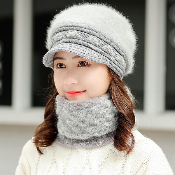 beanie/skull caps hair knitted winter hat scarf set women thick wool beanies female accessories girls gift, Blue;gray
beanie/skull caps hair knitted winter hat scarf set women thick wool beanies female accessories girls gift, Blue;gray