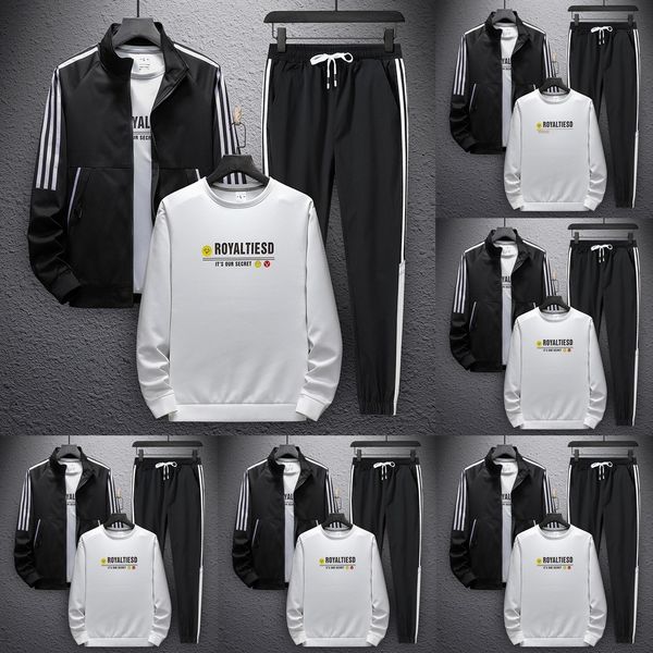 men's suit long sleeve youth sports three piece autumn suit small sweater coat shirt autumn sweater fashion coat men's wear 7z0ls, Black
men's suit long sleeve youth sports three piece autumn suit small sweater coat shirt autumn sweater fashion coat men's wear 7z0ls, Black