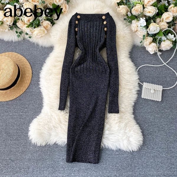 good quality warm winter sweater dress women fashion shining knitted dress elegant buttons design black bodycon dress 201127, Black;gray
good quality warm winter sweater dress women fashion shining knitted dress elegant buttons design black bodycon dress 201127, Black;gray