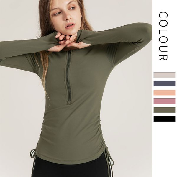 women yoga shirts sport fitness longlseeve drawstring quick dry running sportwear solid trainning gym shirts
women yoga shirts sport fitness longlseeve drawstring quick dry running sportwear solid trainning gym shirts