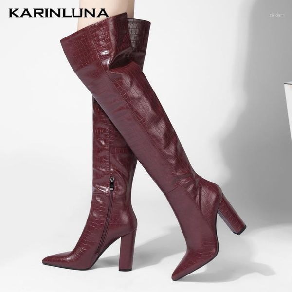 karin 2020 new arrival women shoes over-the-knee pointed toe boots elegant side zip square thick heels shoes1, Black
karin 2020 new arrival women shoes over-the-knee pointed toe boots elegant side zip square thick heels shoes1, Black